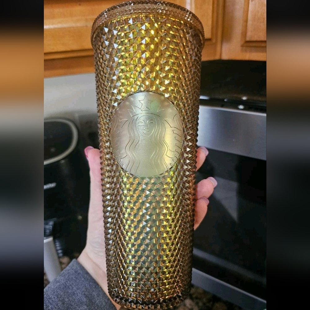 Starbucks Iridescent Gold Tumbler with Straw - Picture 5 of 5